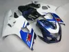 Hot Sale Faring Kit voor Suzuki GSXR600 GSXR750 04 05 K4 Aftermarket GSX-R600 / 750 2004 2005 Wit Zwart Blue Blue Backings Set AY61
