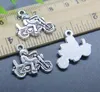 En gros 30 pcs Moto Tour Alliage Charmes Pendentif Rétro Fabrication de Bijoux DIY Porte-clés Ancien Pendentif En Argent Pour Bracelet Boucles D'oreilles 19 * 22mm