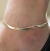 Nouveau bracelet de cheville à chaîne plaquée en argent / or Accessoires de bijoux de pied de plage d'été pour femmes et filles3029653