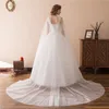 Elegant Dresses O Neck With Appliques And Wrap A Line Tulle Long Wedding Party Bride Dresses For Women Wedding Dresses Gowns HY4239