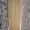 100g Tape In Human Hair Extensions Straight Machine Remy Hair On Adhesives Invisible Tape PU Skin Weft 613 blonde5395999