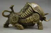 Estátua de boi do zodíaco realista de riqueza de corpo inteiro esculpida em cobre da China257F
