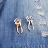 teeth with crown pins protect tooth brooches for chidren daughter son tooth fairy pins Badge Denim Jeans pin Dental care Dentist3844943