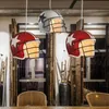 Modern Helmet Pendant Light Football Helmet Suspension Light Resin Material Light Dinning Room Restaurant Hotel Loft Shop Showcase Chandelier