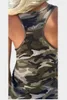 S-5XL Moda 2019 Canotte estive da donna Camouflage Wild Girocollo senza maniche Camicette femminili Streetwear Gilet casual