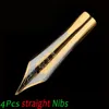 Hurtownie Zastosuj Jinhao 159 250 450 750 Baoer Fontanna Pen Universal Design Duży długopis NIB 18K Złota wskazówka 0,5 mm Prosta Nib 80szt