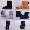 2019 botas mulheres botas de neve Clássico da Austrália WGG alto real de couro Bailey Bowknot menina inverno desinger Manter o tamanho quente 36-41