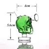 Nieuwe Mini Skull Glass Bongs 2.2Inch Tall 5 Kleur Roken Bubble Kleine Water Pijpen DAB RIGHT HAND PUTLE KOMHAAZELEN