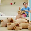 Jumbo de longo orelhudo cão de brinquedo de pelúcia grandes animais travesseiro bonito dormindo cães para crianças de aniversário presente do Dia Dos Namorados 110 cm 140 cm DY50483