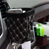 Air outlet Storage Box Bag holder Car Seat Organizer Catcher Space Store universal red/black check PU leather portable