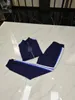 Män av bomull av högkvalitet bomullsspårslång slongsleeve Casual Sportsuit Asian Size M-3XL Blue Color270A