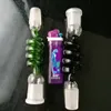 Kolorowa adapter spiralny, szklane szklane bongs rurki wodne szklane szklane rurowe platformy olejne palenie, bezpłatna wysyłka