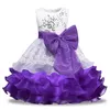 Dziewczynek Big Bow Koronki Tutu Dress Dzieci Cekiny Cupcake Princess Sukienki 2018 Nowy Boutique Dzieci Odzież 4 Kolory Balowa Suknia C3687