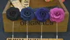 2015Fashion Pins Brooches Handmade Beaded Flower Felt Flower Lapel Pin Boutonniere 14 Colors Stick Pin Garment accessories pin Free Shipping