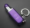 Lipstick Shaped Keychain Key Rings Lighter Refillable Butane Flame Cigarette Lighters Without Gas Multiple color For Lady Smoking Kitchen Tool