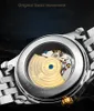 2018 montres mécaniques de haute qualité, montre en acier à calendrier mécanique automatique étanche, montre haut de gamme pour hommes