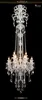 Candelabro de cristal de luxo longo escada grande moderno K9 Lobby lustres de cristal vela luminária270S