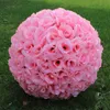 Boules de roses artificielles en soie avec cryptage, grande boule suspendue, ornements de noël, décorations de fête de mariage, nouvelle collection