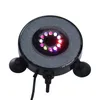 Whole 7colors Waterproof LED Light Multi Color Fish Tank Lamp Submersible Mini Aquarium Lights Bubble Aeration Disc lighting7457006