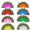 Nouveaux fans de plumes de paon Fans de danse de carnaval Party Favourites mélanger les couleurs disponibles