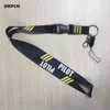 열쇠 고리에 대 한 패션 파일럿 lanyards 카드 배지 키 체인 매는 밧줄 키 체인에 대 한