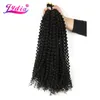 Lydia Bohemian Braids Hair Extension Curly Crochet Hair 14quot 1PCS Pure Color Kanekalon Bulk Synthetic Braiding Afro Kinky9345750