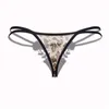 Venda quente das Mulheres Rendas Sexy Tangas G-corda Roupa Interior Bordado Floral Calcinha de Leopardo Cuecas para Senhoras T-back Calcinha Lingerie Cueca