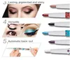 10 Colors/set Beauty Cosmetics Glitter Eyeshadow Pencil Waterproof Colorful Makeup Pen Eyeliner Glitter Lip Eye Liner Pencil free shipping