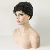 Yeni Varış Bebek Saç Brezilyalı Kısa İnsan Saç Perukları Glueless Full Dantel Dişi Pixie Siyah Kadınlar İçin İnsan Saç Peruk Kesme2823136291891