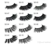 3D 속눈썹 11 스타일 판매 1Pair / Lot Real Siberian 3D Strip False Eyelash 24 시간 선박 가짜 속눈썹