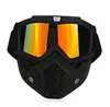 Kayak Bisiklet Motosiklet Yüz Maskesi Gözlük Motocross Motosiklet Motoru Açık Yüz Ayrılabilir Gözlüğü Kaskları Vintage Gözlük Evrensel