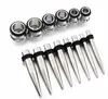 36st / set 1.6-10mm 316l Tapers öronproppar Gauge Stretching Kit Piercing för kvinnor Män Kroppsmycken 3 Färg Punk Style Örhänge G75L