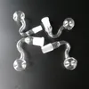 2020 New Unique Glass Pipes Mini Glass Pyrex Oil Burner Pipes Bent Type Oil Burner Pipe Clear Smoking Hand Pipe SW40