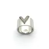 Moda Jewerly Słynna marka ze stali nierdzewnej 18K Gold Sliver Pierścień miłosny dla kobiet Man Wedding Pierścionki Rose Gold Jewelry1426891