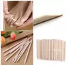 Nail Art Orange Wood Sticks Cuticle Pusher Remover Nail Art Beauty Tool New All Wooden Nail Push