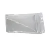 8,5x13cm 200 unids/lote blanco Doypack papel de aluminio Zip Lock bolsa de embalaje de alimentos Grip Seal Mylar Foil Zipper bolsas de embalaje resellables de alimentos a granel