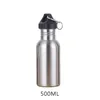 350 500 750Ml Stainless Steel Drinking Water Bottle Outdoor Travel Sports Riding Wide Mouth Drink Bottles Kettle Outdoor Tools263J