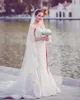 Dresses Sweetheart Cap Sleeves Lace Mermaid Wedding Bride Dresses With Court Train vestido de novia sirena de encaje