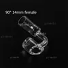 4mm Dikke Quartz Banger DAB RUG Tool 45/90 graden Nagels Crystal Dabber Nail Male Vrouw voor Bong Olierouts 18mm 14mm Roken Accessoires