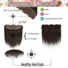 100 Cabelo Brasileiro com Fechamento Cabelo Humano Liso com Frontal Não Processado Extensões de Cabelo Humano Virgem Cru Peruano Malaio 8617086