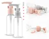 9pcs/pack Refillable Bottles Travel Set Face Cream Lotion Cosmetic Dispensing Container Shampoo Hair Conditioner Plastic Empty Jar Pot