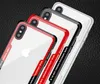 Armour Case Hybrid Bumper TPU Transparent PC Acrylic Back Cover för iPhone X 5 SE 6 6S plus 7 8 Plus Galaxy S6 S6 Edge S7 S7 Edge 1000PCS / Lot