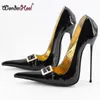 Wonderheel Extreme Hoge Hak 16 cm Hak Sexy Pumps Puntschoen Patent Lederen Mode Show Pump Thin Metal Hak Big Size