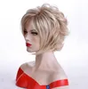 Grade Mode Dames Korte Chic Pluizig Golvend Hairstyle Synthetisch Haar Pruiken