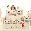Software Urso Branco Boneca De Pano 50/85 cm Quente Travesseiro 2018 Novo Estilo Urso Bonito Recheado de Pelúcia Brinquedos de Coxim Do Sono presente de aniversário da menina