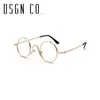 DSGN CO. 2018 Vintage Rétro Ronde Lunettes De Soleil Pour Hommes Et Femmes Métal Marque De La Mode Lunettes 9 Couleur UV400