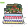 60pcs / lot novelty gag leksaker barn leksaker söt magisk kläckning growinanimal dinosaur ägg för barn pedagogiska leksaker gåvor gyh a-660