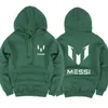 Messi Player Nueva Moda Sudaderas con capucha Hombre MESSI Imprimir Casual Sportswear Hombre Sudadera con capucha de manga larga Slim Fit Mens Hoodie