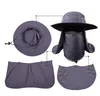 Groothandel mode 360 ​​graden vissen cap mannelijke outdoor hoed mannen zomer zonnescherm hoed mannelijke waterdichte anti-uv visser