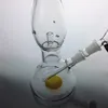 Glass Bong Glass Water Pipes Bongs Smoking 5mm Thick Pipe Beaker Base Percolator Bong Heady Glass Bongs 10 Inch Height Beaker Bongs